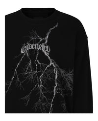 Givenchy Mens Lightning Bolt Crewneck Sweatshirt