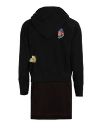 Givenchy Mens Overlapped Hoodie In Cotton With Decals