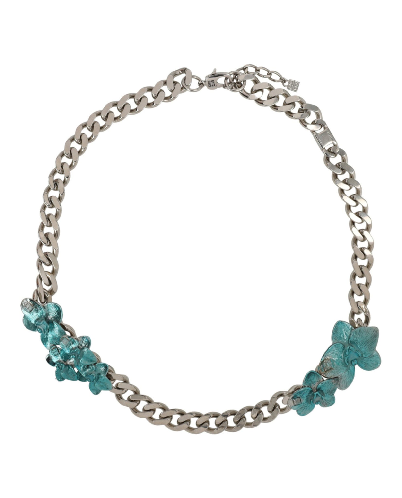 Givenchy Mens Flower Necklace In Metal And Enamel