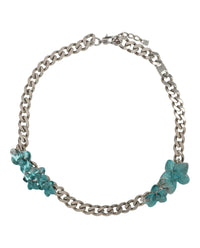 Givenchy Mens Flower Necklace In Metal And Enamel
