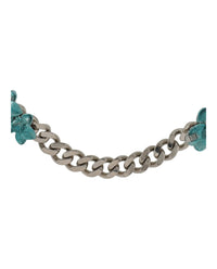 Givenchy Mens Flower Necklace In Metal And Enamel