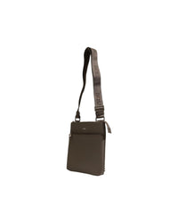 Hugo Boss Leather Messenger Bag Men Green