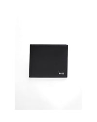 Hugo Boss Recycled Leather Wallet Men Black Wallets & Pouches Black