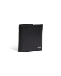 Hugo Boss Recycled Leather Wallet Men Black Wallets & Pouches