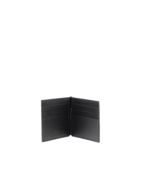 Bottega Veneta Intrecciato Leather Money Clip Wallet Men Black Wallets & Pouches