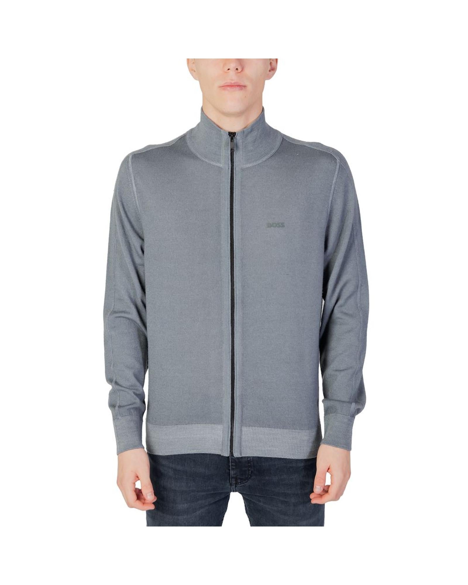 Hugo Boss Casual ZipUp Cardigan 50410116 001 Men Gray