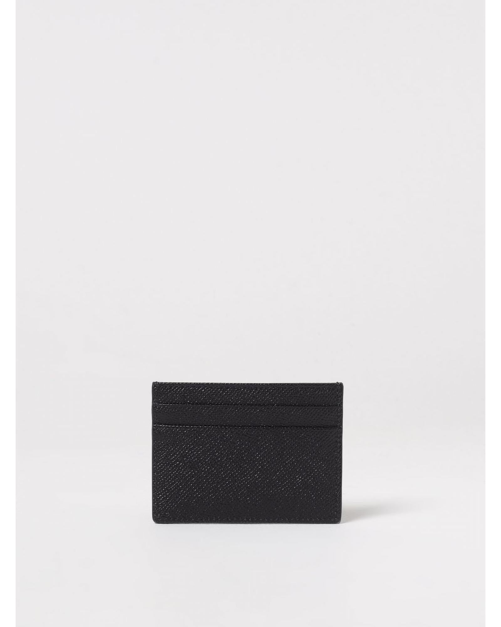 Dolce & Gabbana Card Holder Leather Wallet Men Black