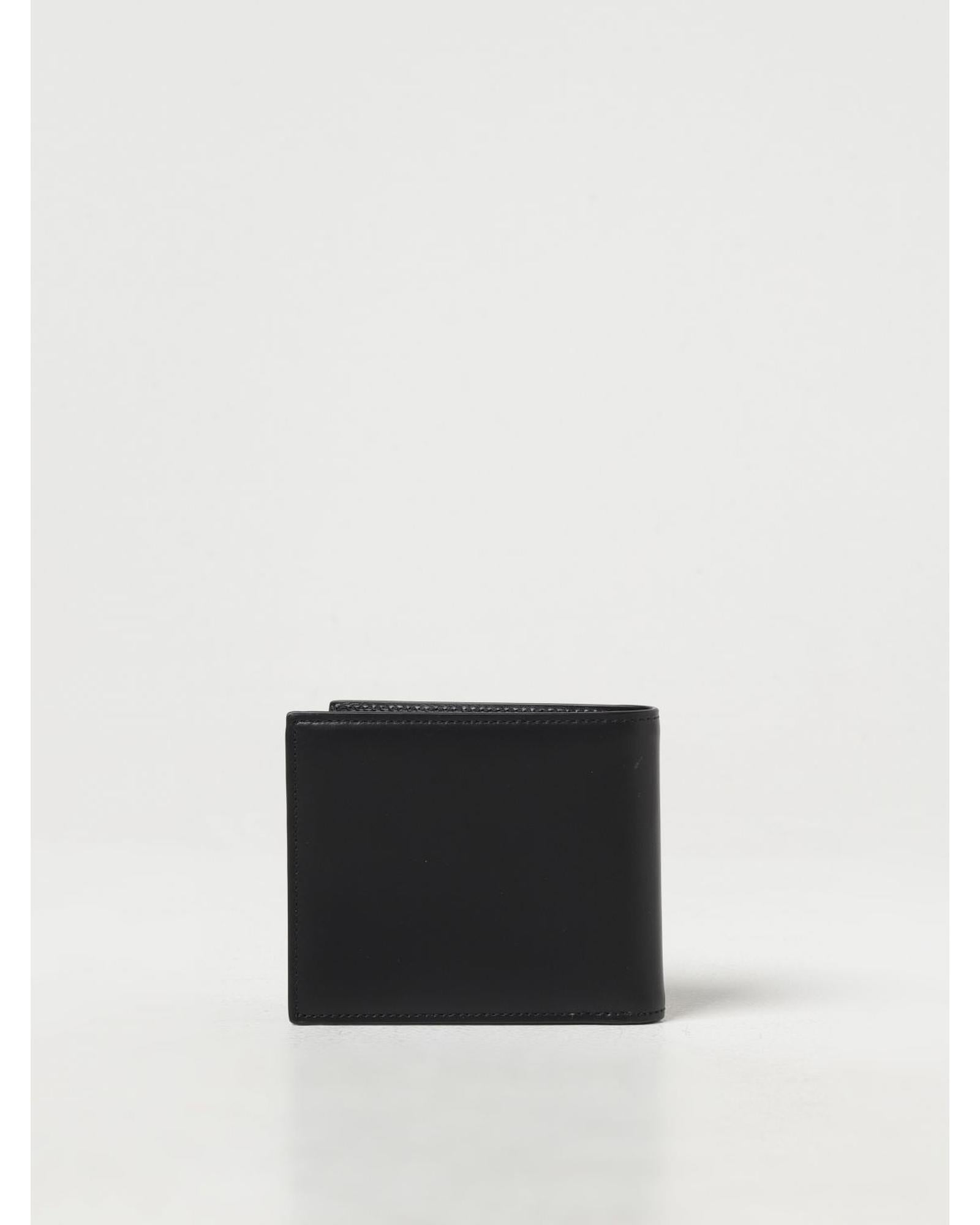 Dolce & Gabbana Leather Bifold Wallet Men Black