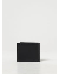 Dolce & Gabbana Leather Bifold Wallet Men Black