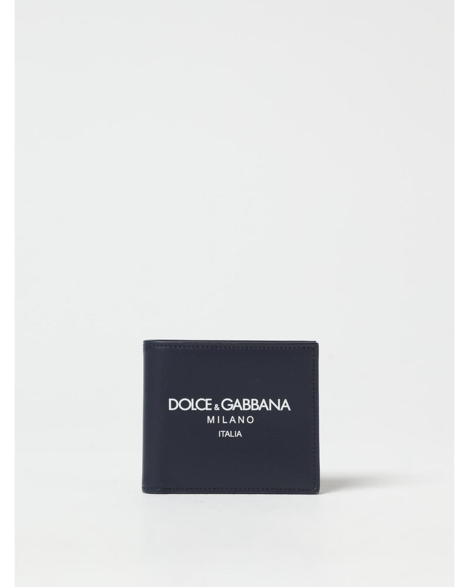 Dolce & Gabbana Dolce Gabbana Leather Wallet Men Blue Blue