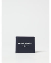 Dolce & Gabbana Dolce Gabbana Leather Wallet Men Blue Blue