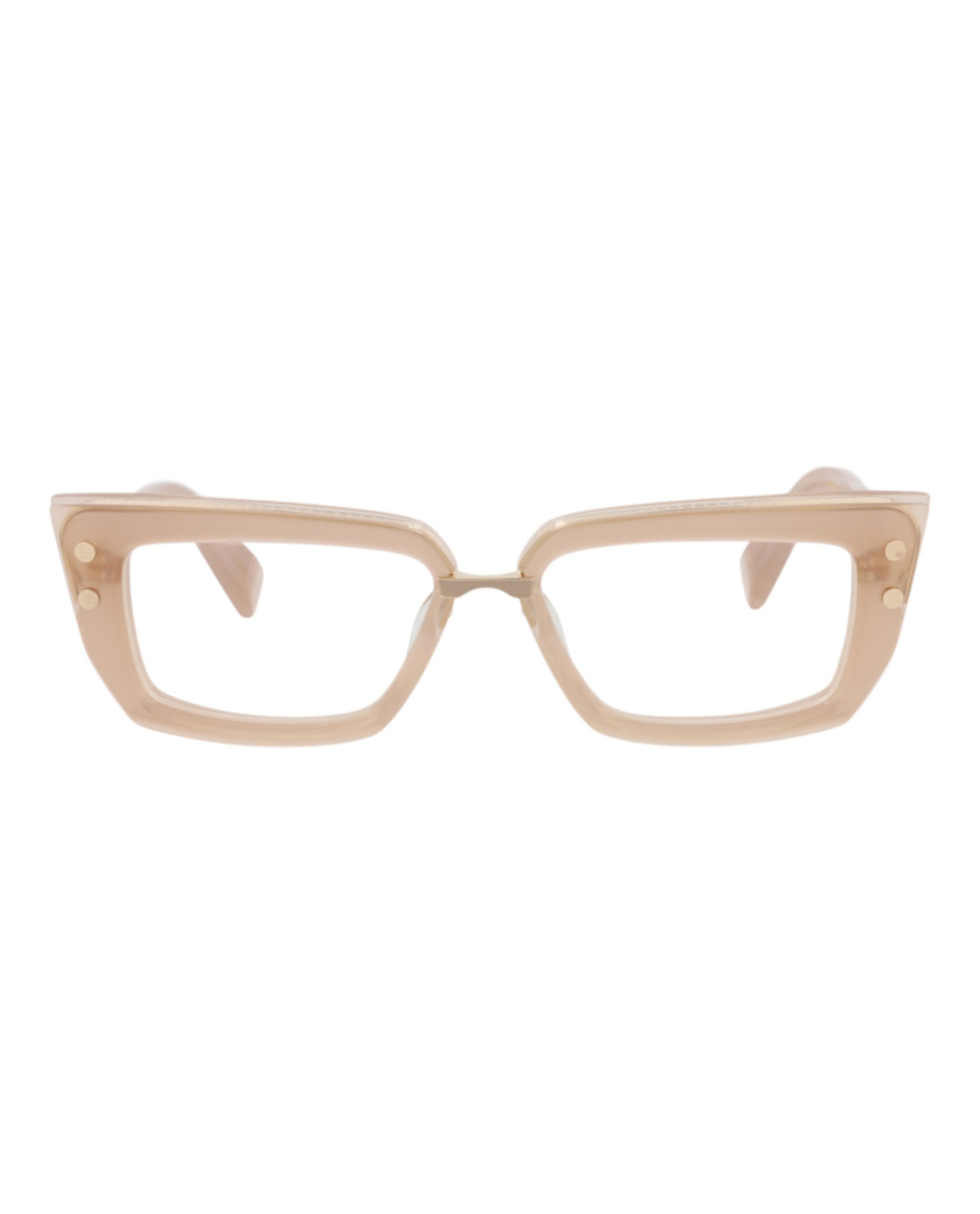 Balmain Womens Cat Eye Nude Nude Transparent Fashion Designer Eyewear