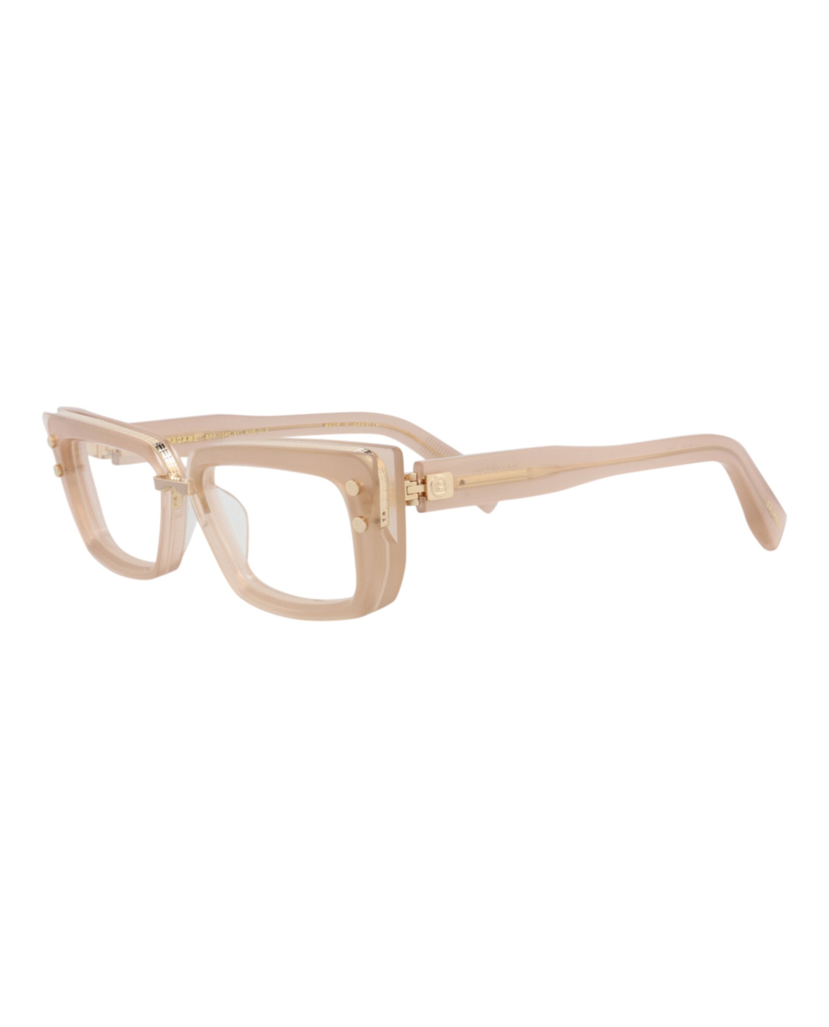 Balmain Womens Cat Eye Nude Nude Transparent Fashion Designer Eyewear