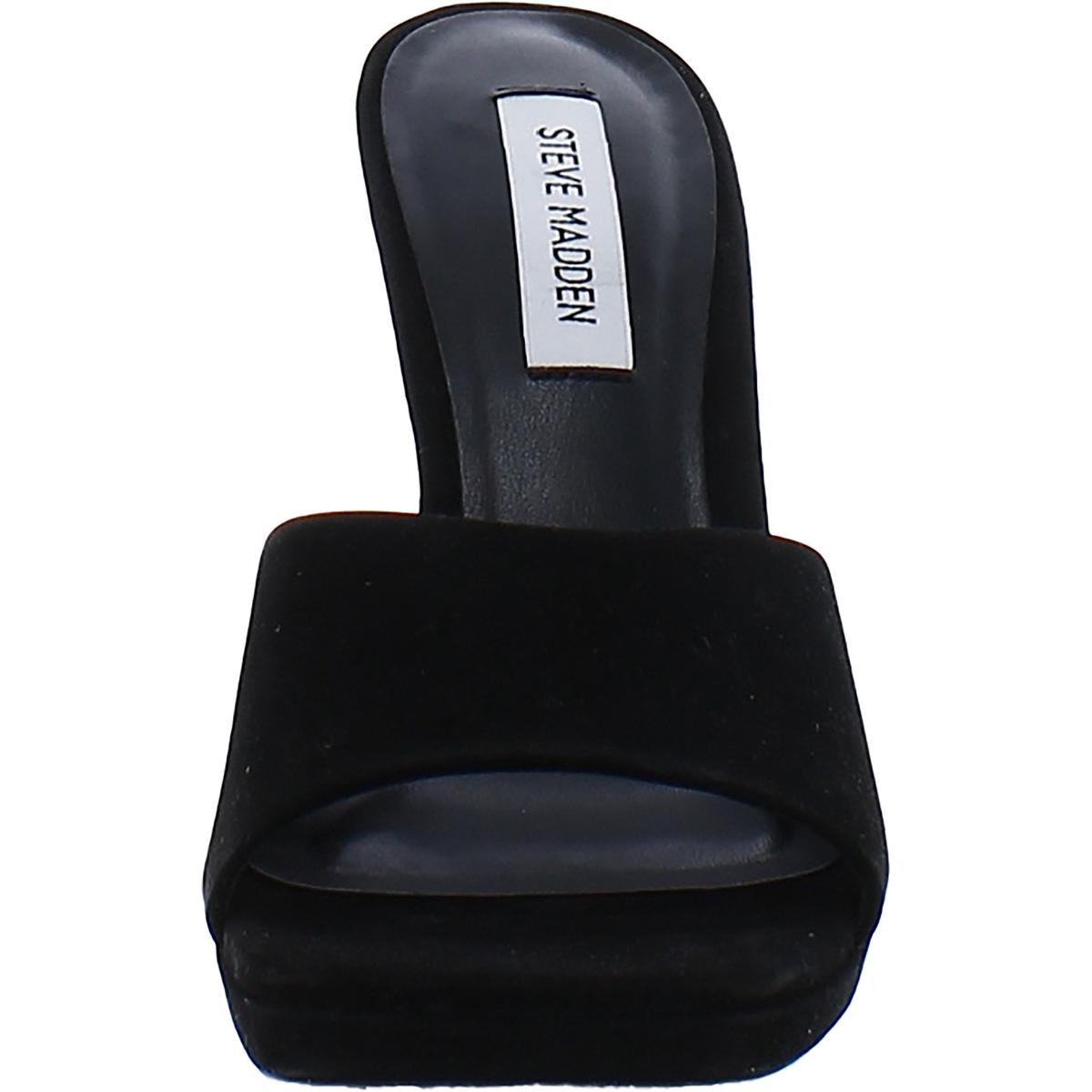 Lipa Womens Comfort Insole Square Toe Mule Sandals