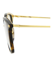 Brioni Mens Square/Rectangle Avana Gold Transparent Fashion Designer Eyewear
