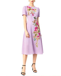 Brc By Burryco Short Sleeve Midi Dress