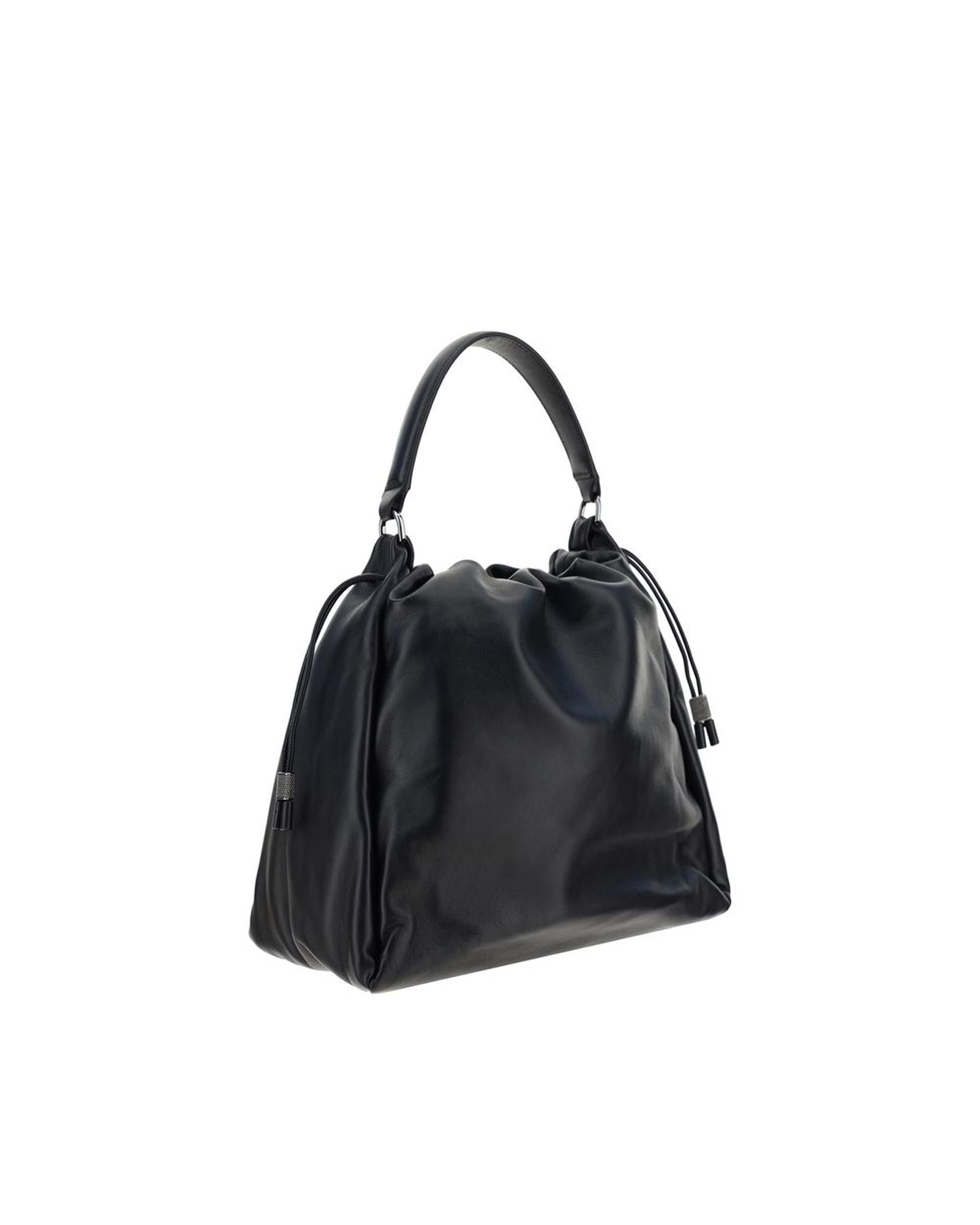 ショルダーバッグ・ポシェット BRUNELLO CUCINELLI Women Shoulder Bags MBGPD3611 C101 BLACK Brunello Cucinelli Leather Bag - Black - Women | MBGPD3611C101