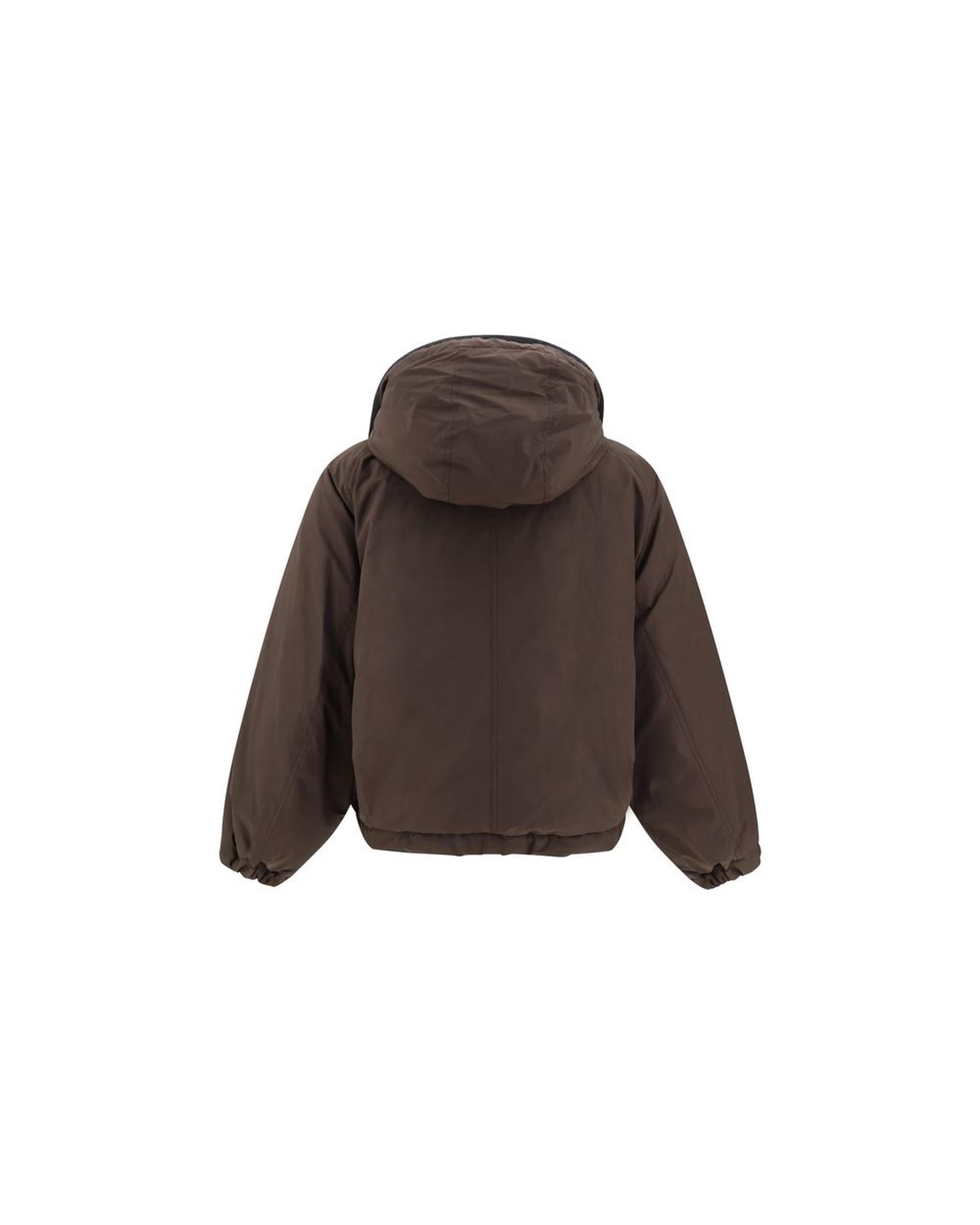 Brunello Cucinelli Hooded Puffer Jacket Women Brown Jackets & Coats