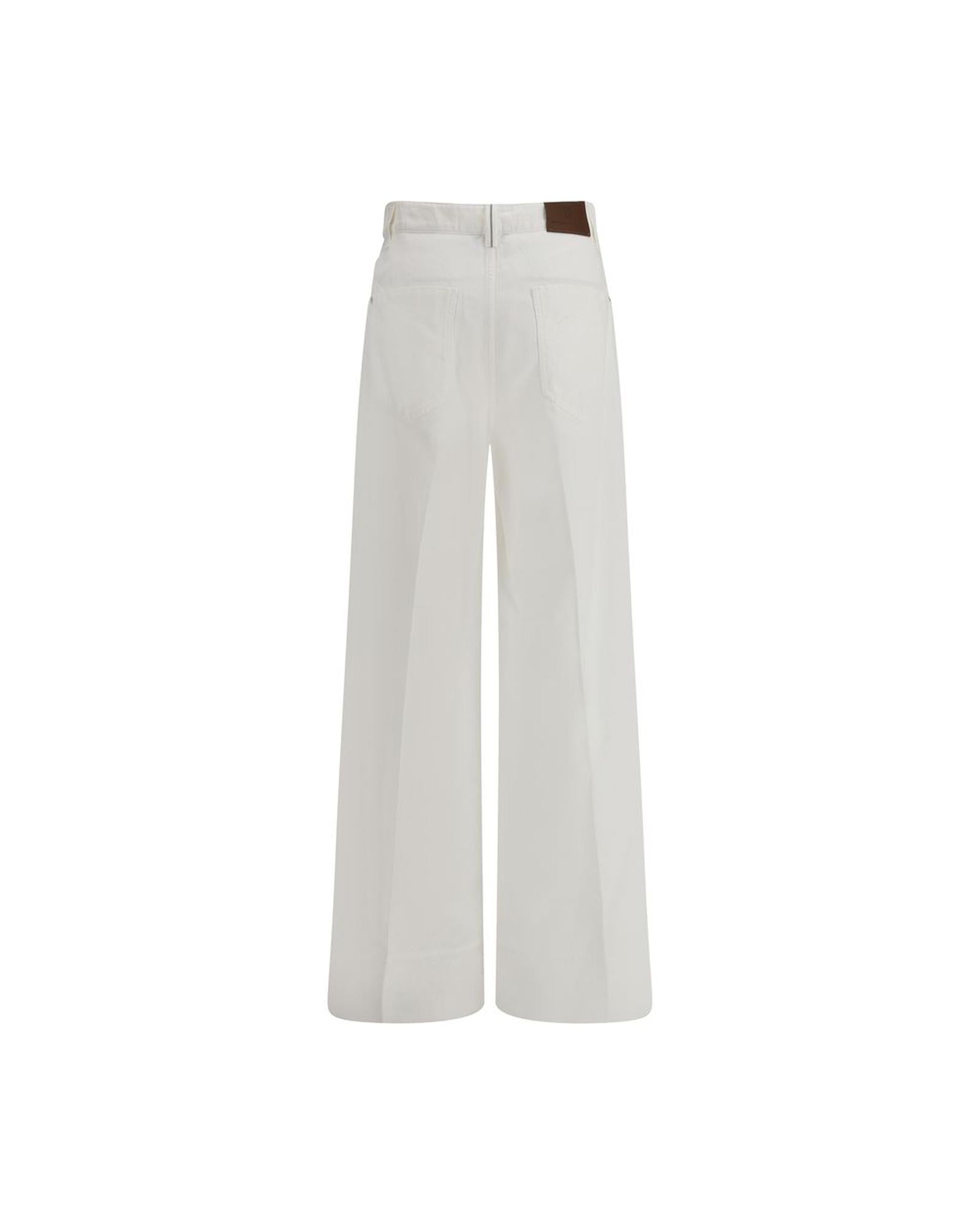 Brunello Cucinelli Wide Leg Cotton Pants Women White – Bluefly