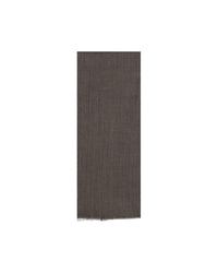 Brunello Cucinelli Cashmere Scarf Frayed Edge Women Brown Scarves & Shawls Brown