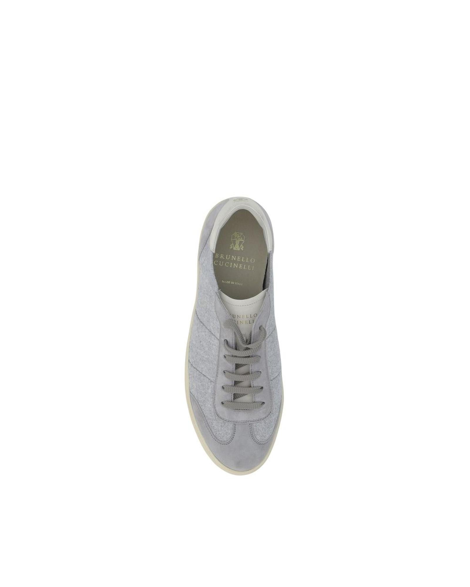 Brunello Cucinelli Felt Sneakers LowTop LaceUp