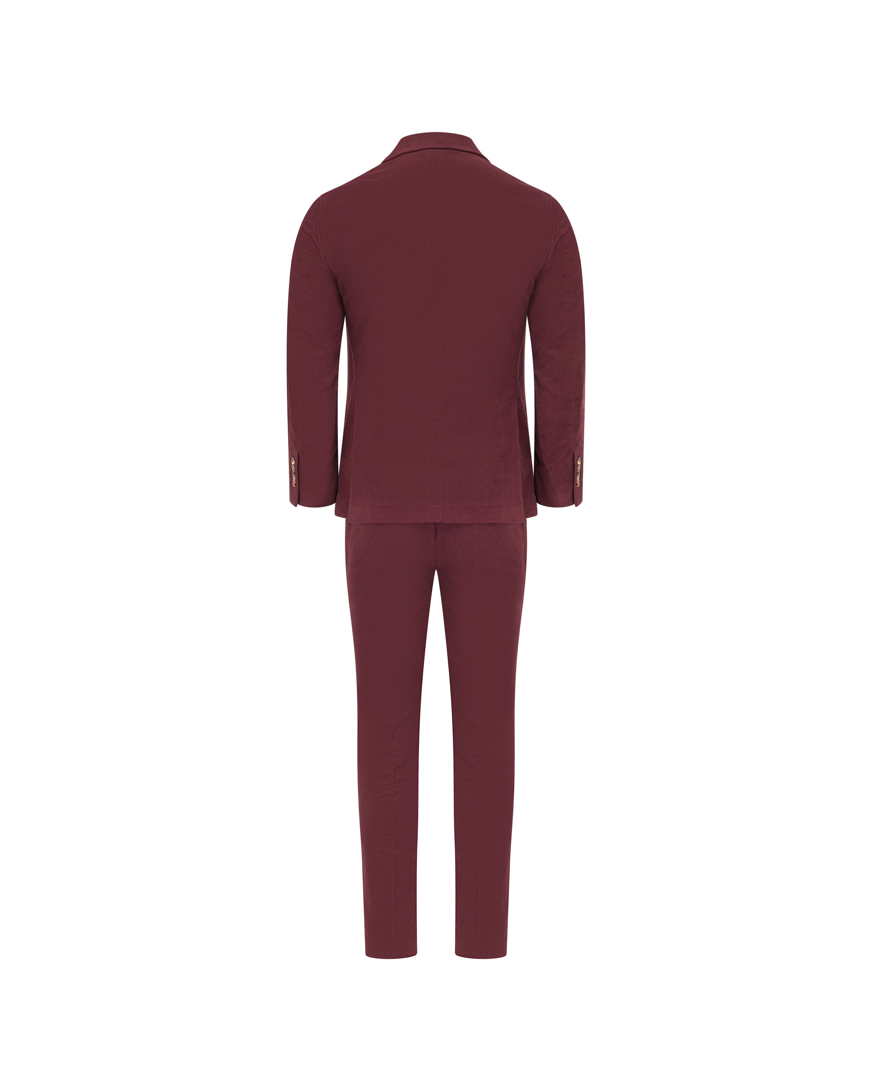 Brunello Cucinelli Textured Wool Single-Breasted Tailored Suit Bordeaux