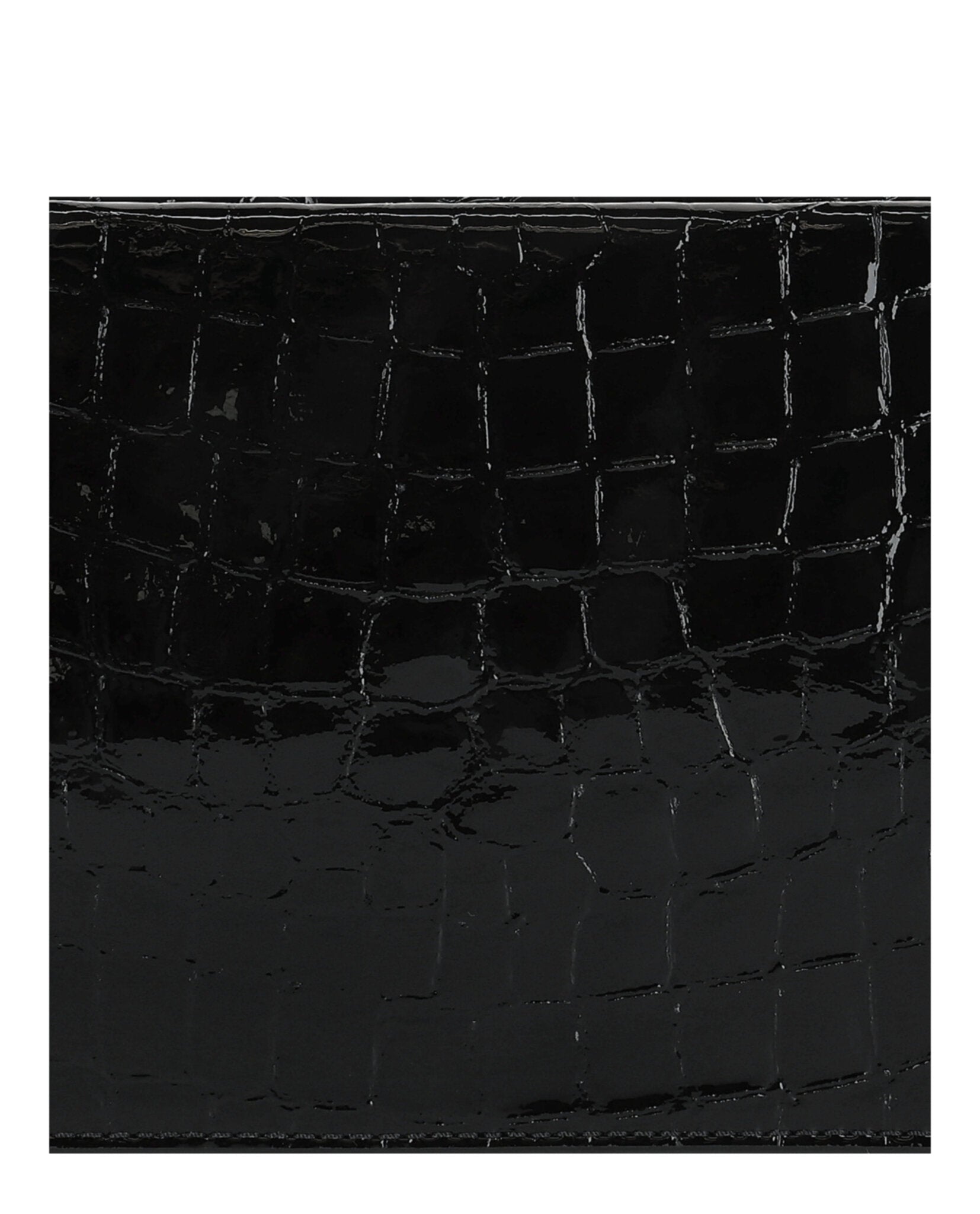 ByFar Womens Dulce Crocodile Embossed Shoulder Bag