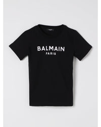 Balmain Paris Logo Tee Kids Black T-Shirts