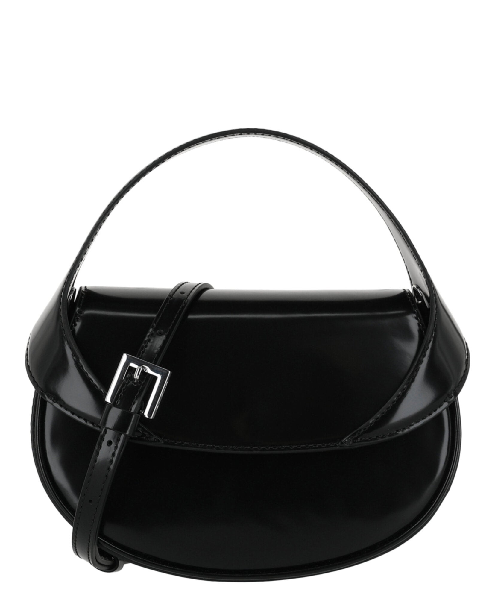 ByFar Womens Hari Patent Leather Shoulder Bag