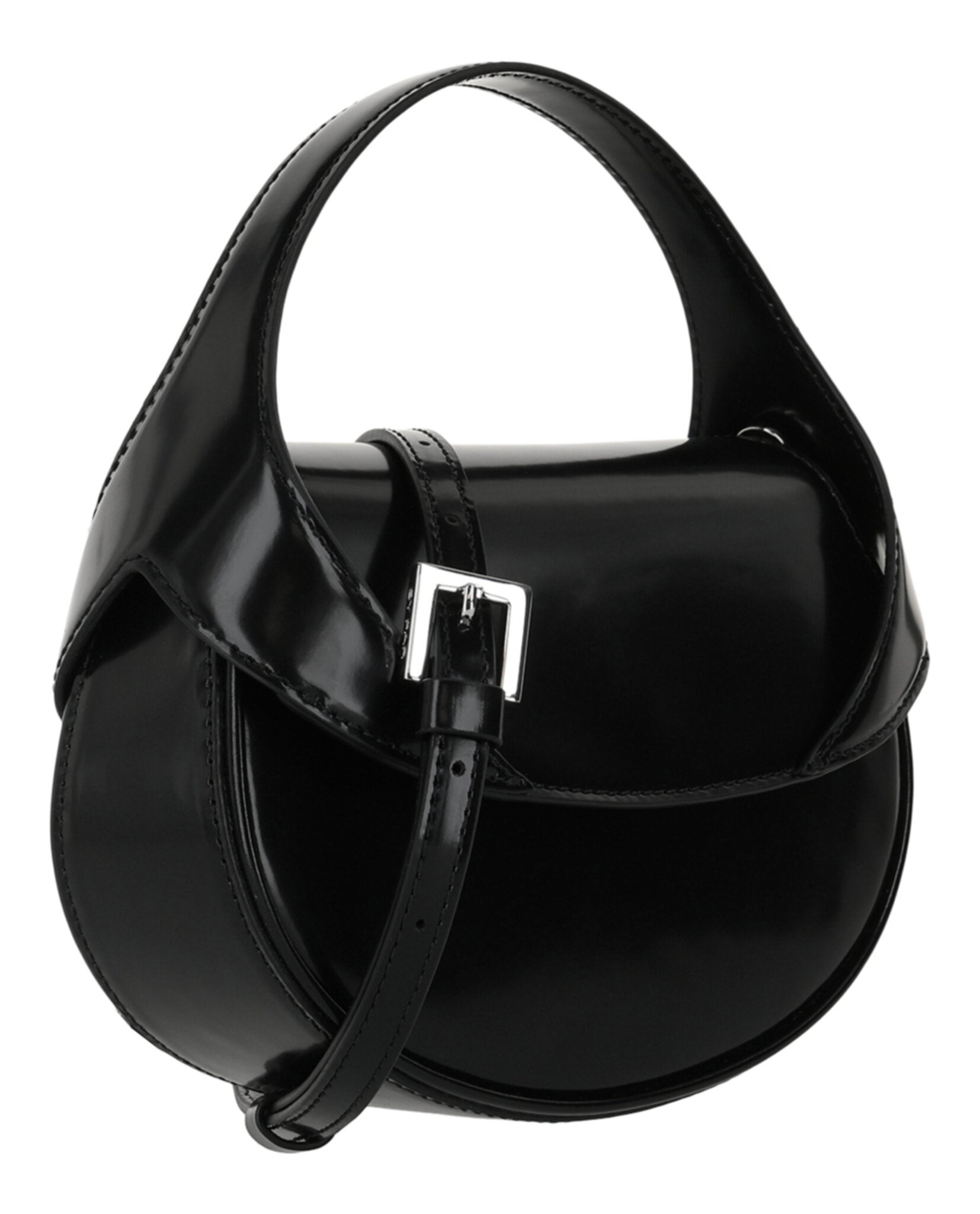 ByFar Womens Hari Patent Leather Shoulder Bag