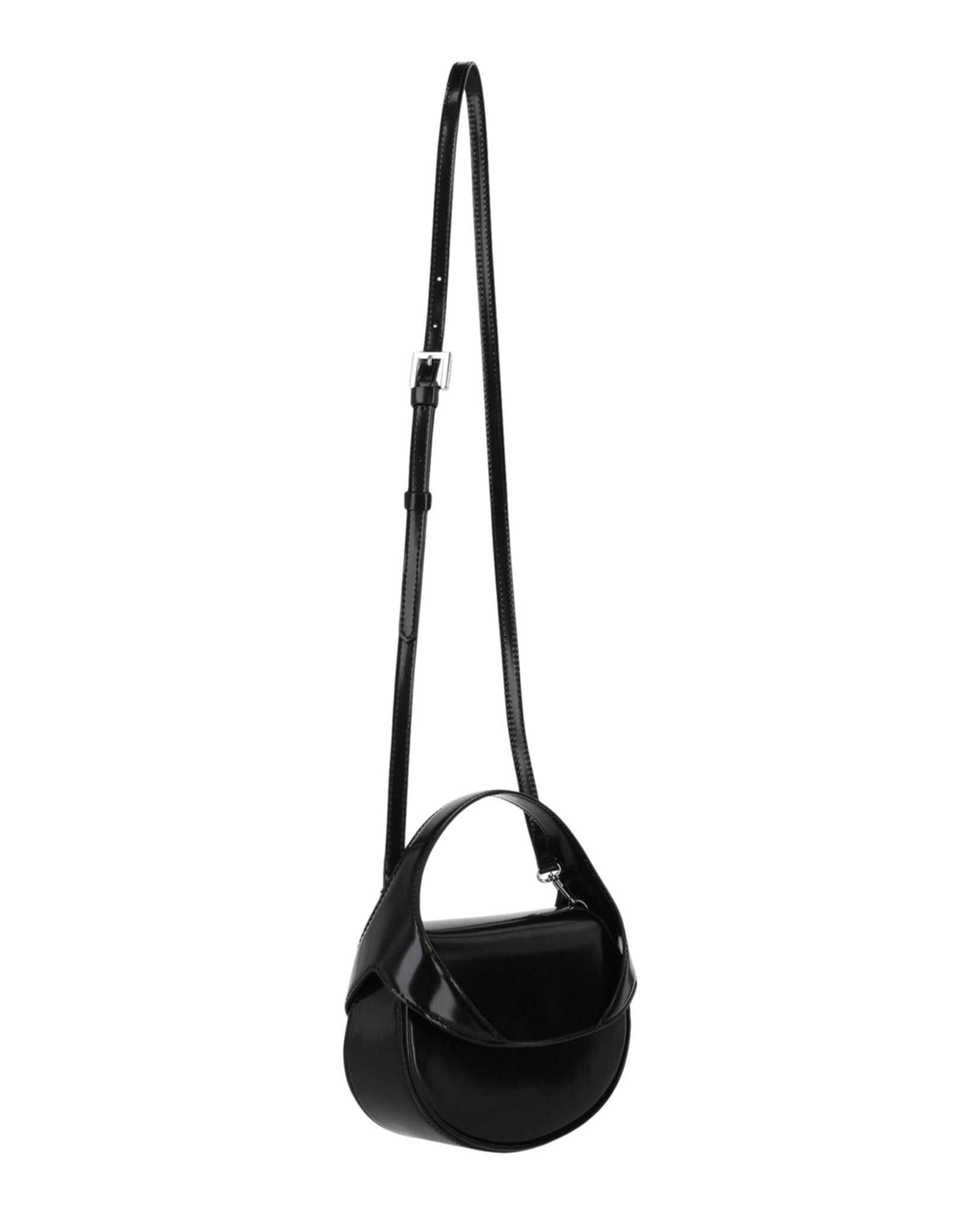 ByFar Womens Hari Patent Leather Shoulder Bag