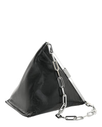 ByFar Womens Prisma Creased Shoulder Bag
