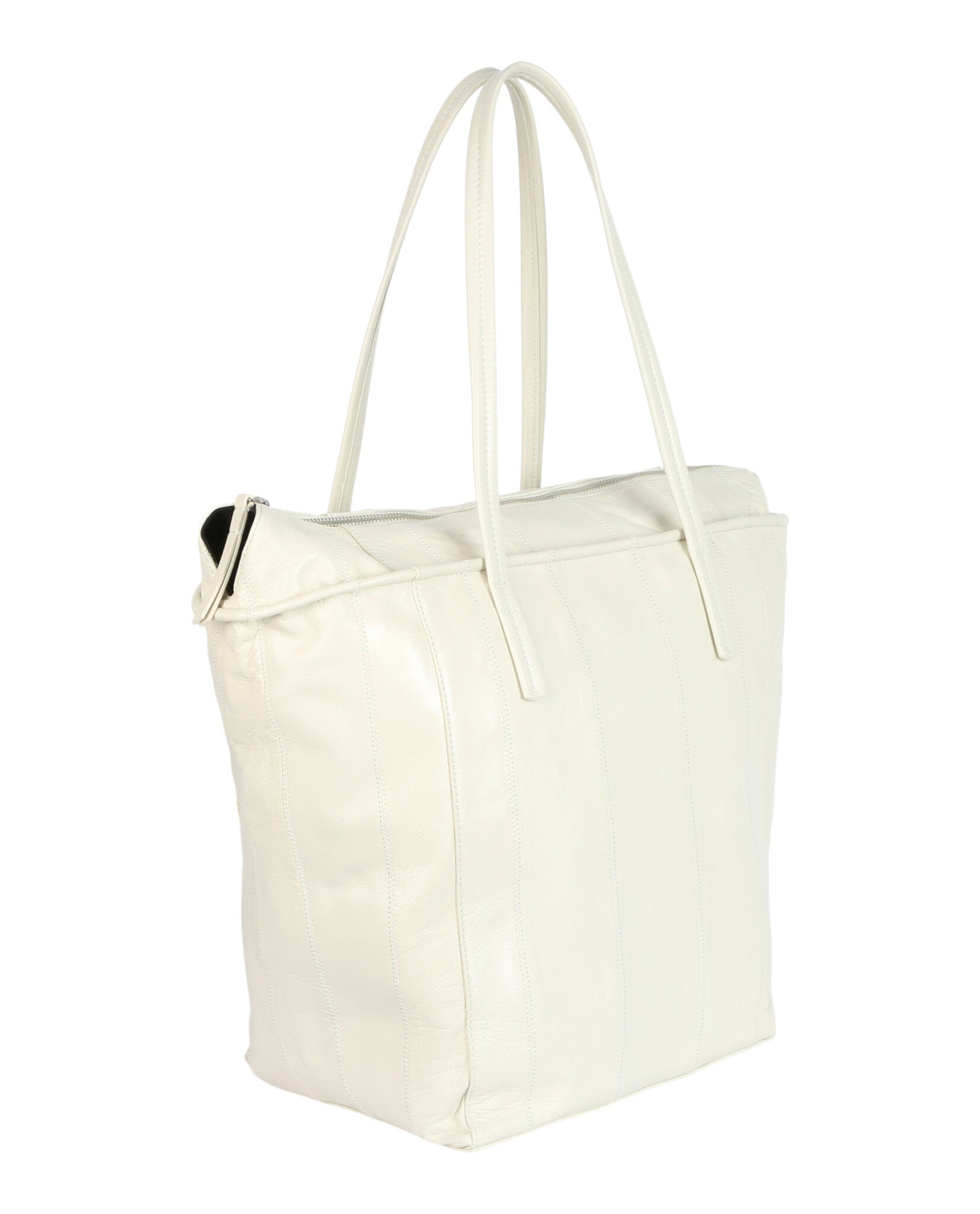 ByFar Womens Solid Leather Tote