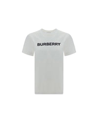 Burberry Logo TShirt Short Sleeves Women White Tops 4 White