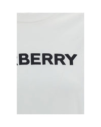 Burberry Logo TShirt Short Sleeves Women White Tops