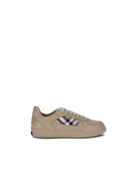 Burberry Arthur Leather Sneakers Men Beige