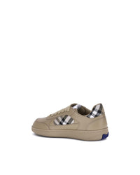 Burberry Arthur Leather Sneakers Men Beige