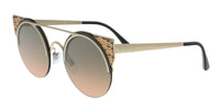 Bulgari Matte Pale Gold Cat eye BV6088 202218 Sunglasses