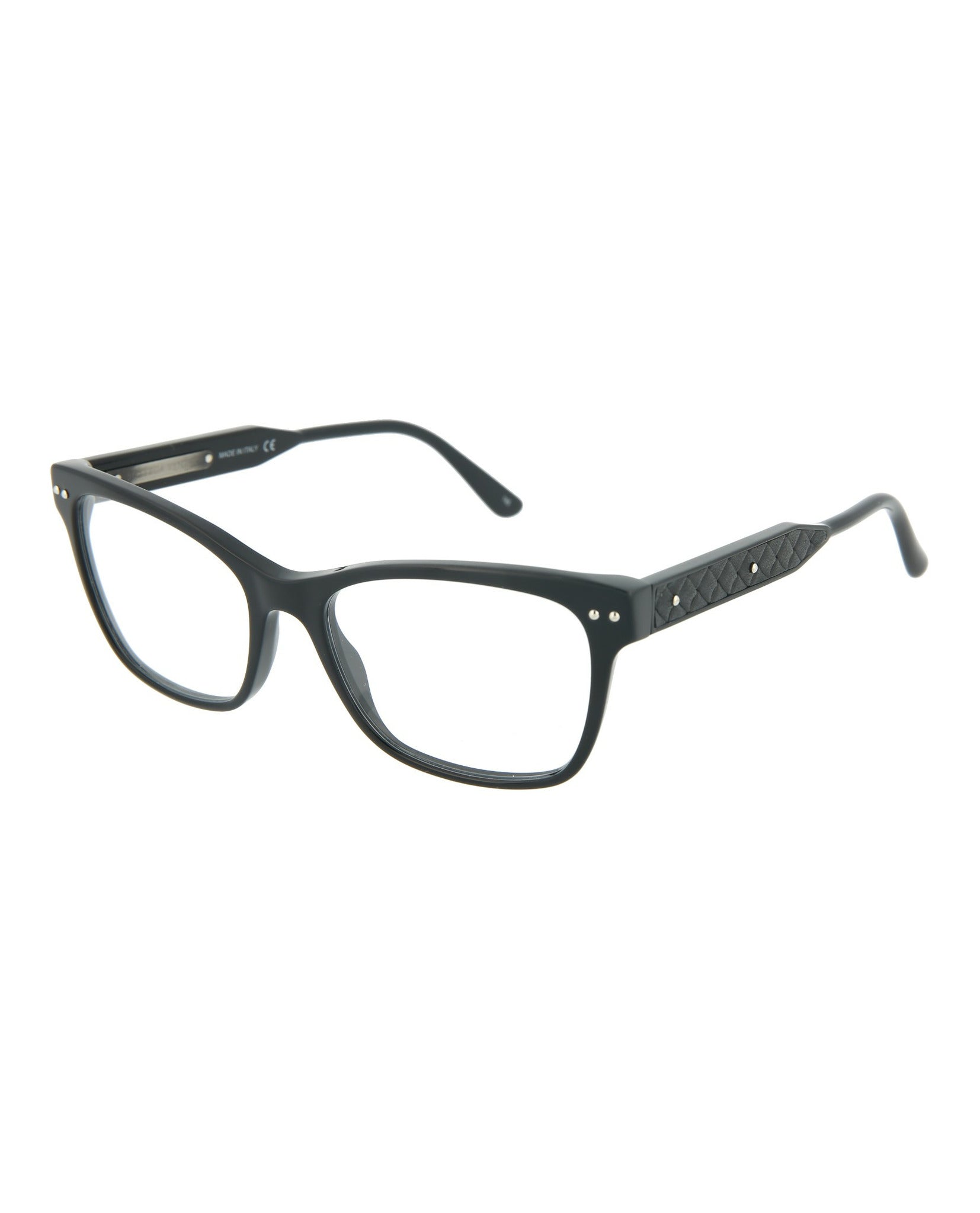 Bottega Veneta Bottega Veneta Womens Cat Eye Black Black Transparent Fashion Designer Eyewear