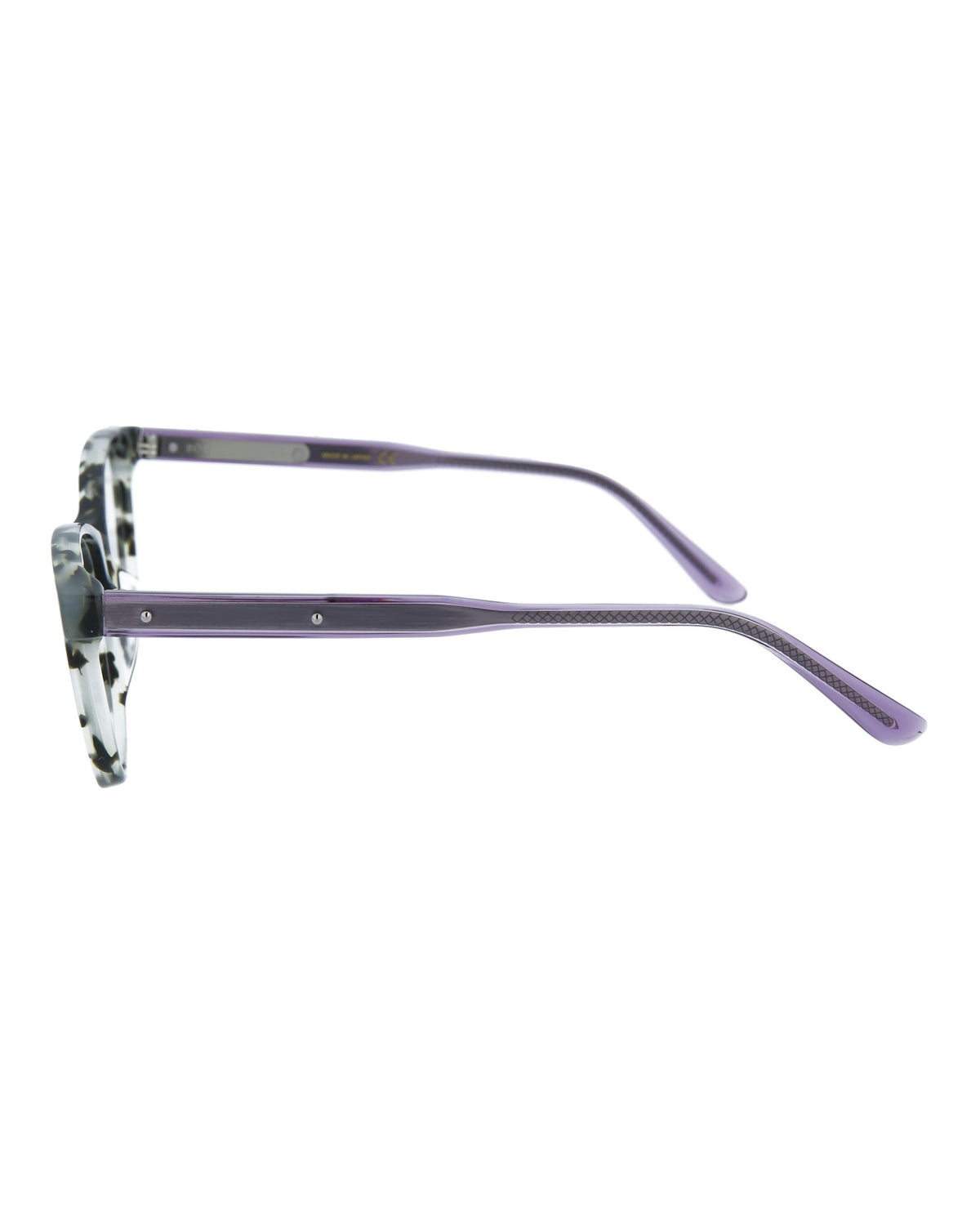 Bottega Veneta Womens Cat Eye Avana Violet Transparent Fashion Designer Eyewear