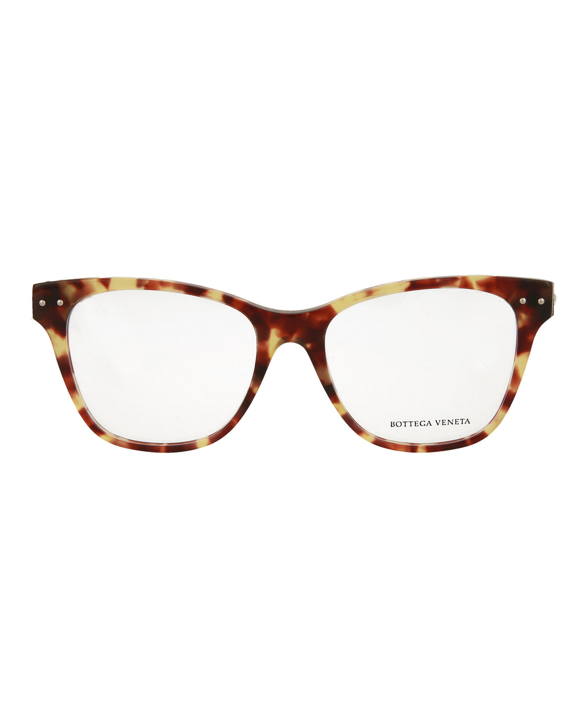 Bottega Veneta Womens Square/Rectangle Avana Avana Transparent Fashion Designer Eyewear