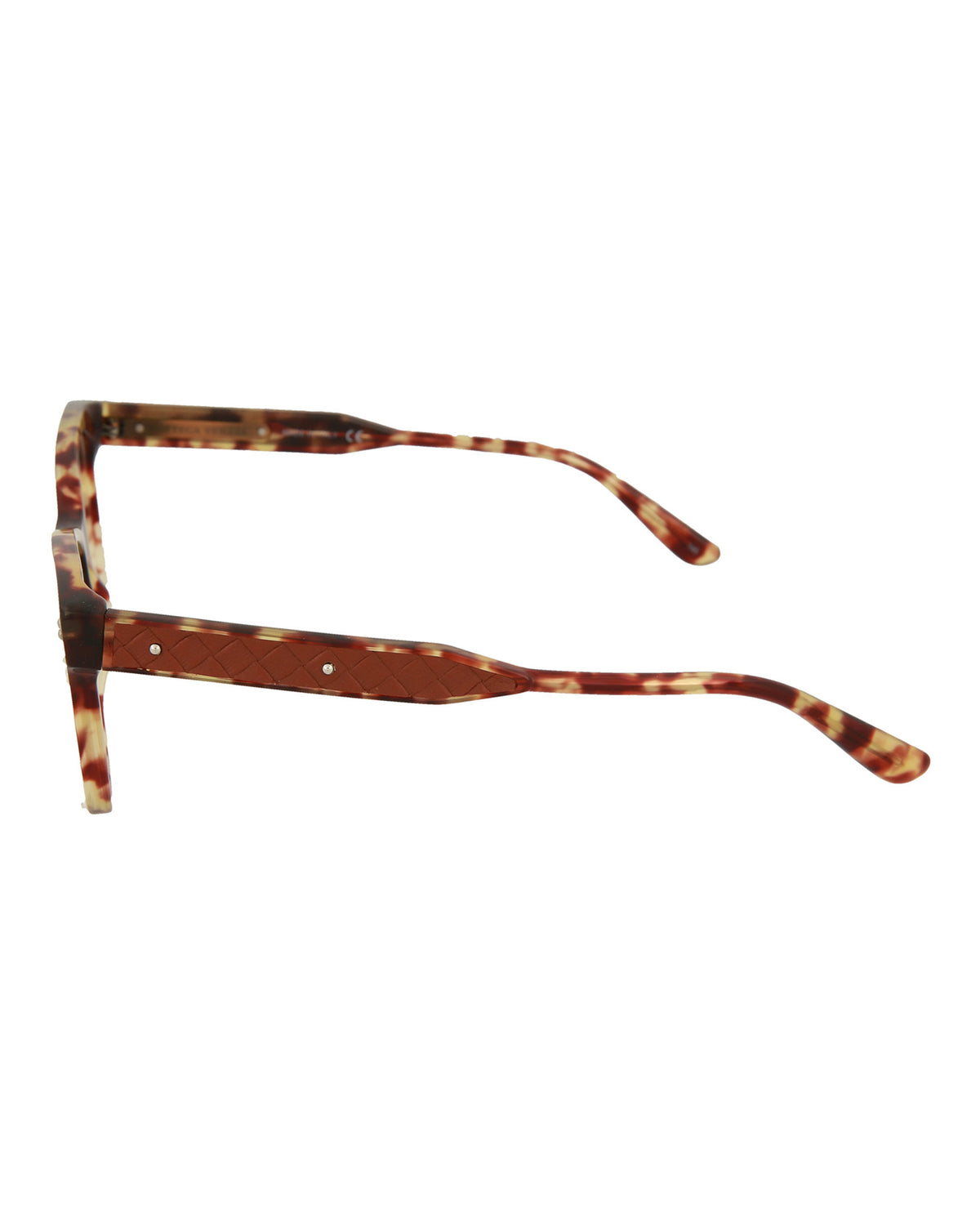 Bottega Veneta Womens Square/Rectangle Avana Avana Transparent Fashion Designer Eyewear