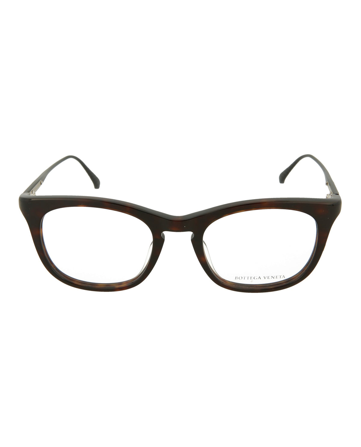 Bottega Veneta Unisex Square/Rectangle Avana Black Transparent Fashion Designer Eyewear