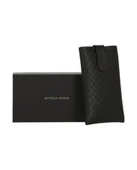 Bottega Veneta Unisex Square/Rectangle Avana Black Transparent Fashion Designer Eyewear