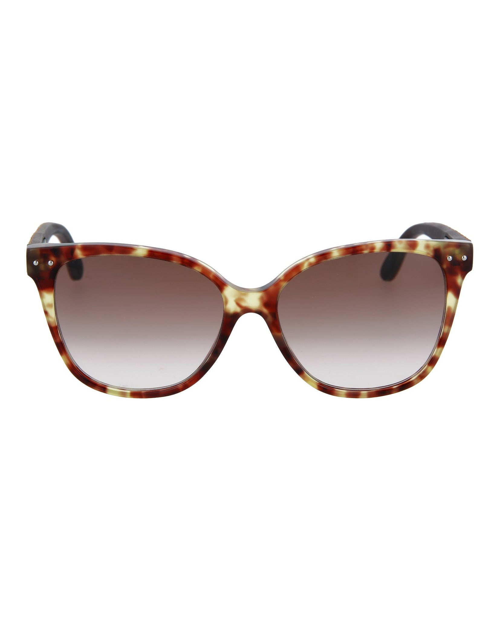 Bottega Veneta Womens Square/Rectangle Avana Brown Brown Fashion Designer Eyewear