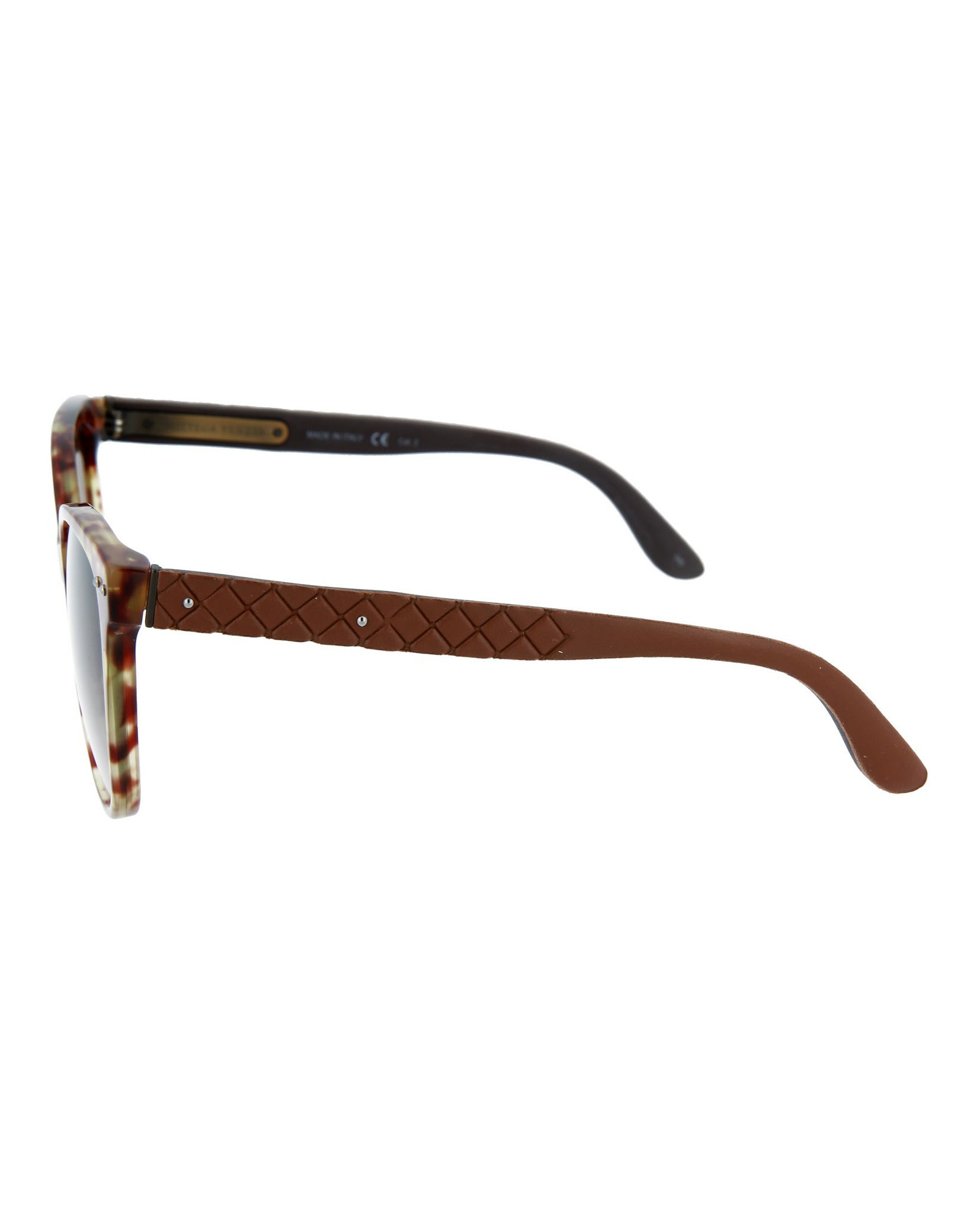 Bottega Veneta Womens Square/Rectangle Avana Brown Brown Fashion Designer Eyewear