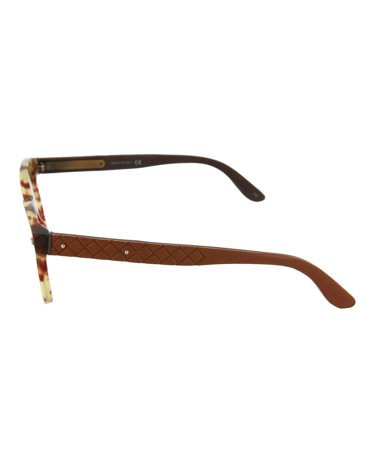 Bottega Veneta Womens Round/Oval Avana Brown Transparent Fashion Designer Eyewear