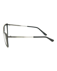 Bottega Veneta Bottega Veneta Womens Square/Rectangle Black Silver Transparent Fashion Designer Eyewear