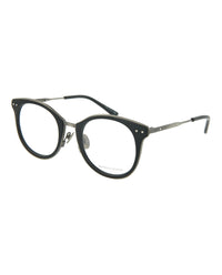 Bottega Veneta Bottega Veneta Womens Round/Oval Black Silver Transparent Fashion Designer Eyewear