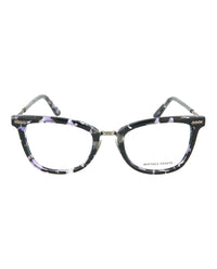 Bottega Veneta Womens Square/Rectangle Shiny Black Violet Havana Fashion Designer Eyewear
